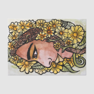 Daisy Goddess Tissue Paper