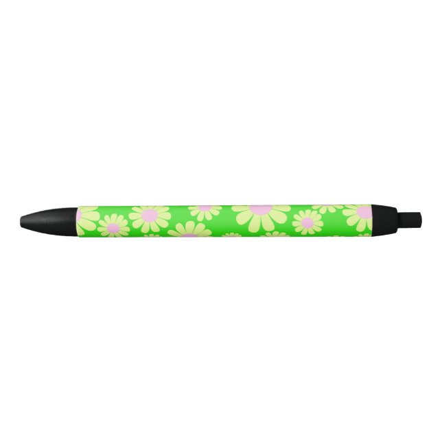 Daisy Green Black Ink Pen (Front)