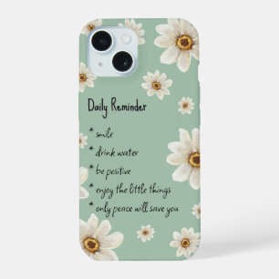 Daisy Green Daily Reminder iPhone 15 Case