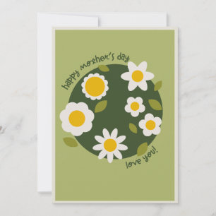 DAISY GREEN - Mother's Day Floral Invitation Card
