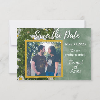 Daisy Green Save The Date Card