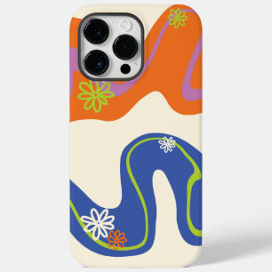 Daisy Groove Blue, Orange, Purple, Green, & Cream Case-Mate iPhone 14 Pro Max Case