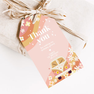Daisy Groovy One Birthday Party Favour Tags
