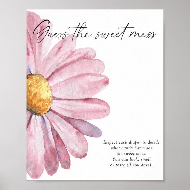 Daisy - guess the sweet mess poster (Front)