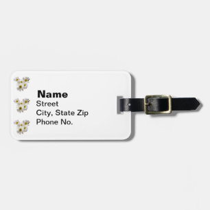 Daisy Heart Luggage Tag