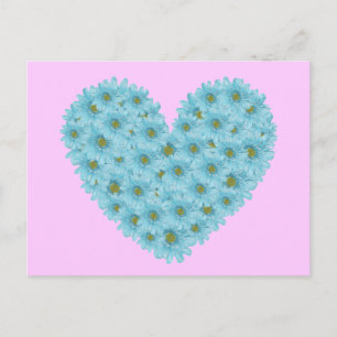 Daisy Heart Postcard