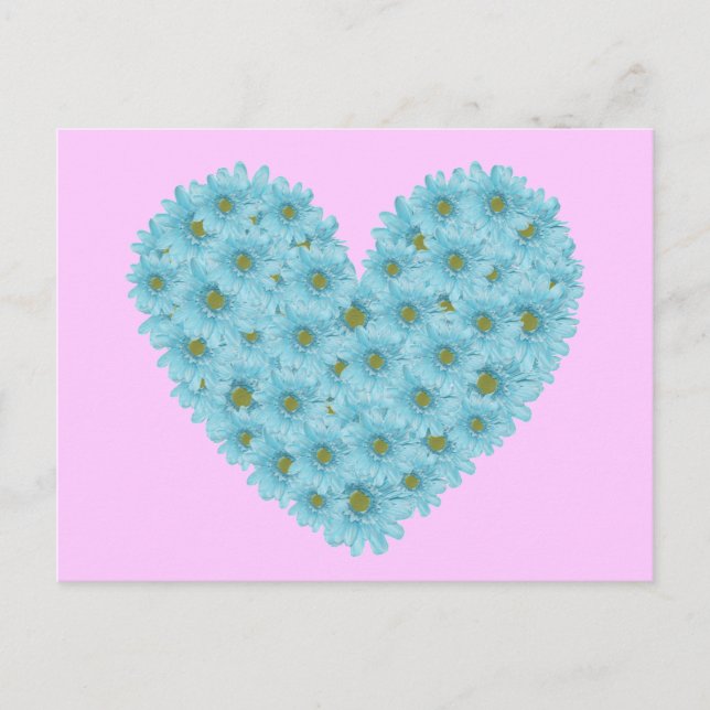 Daisy Heart Postcard (Front)