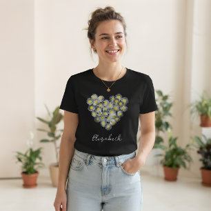 DAISY HEART TSHIRT PERSONALIZED