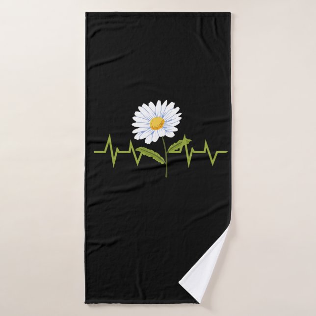 Daisy Heartbeat (Serviette de bain)