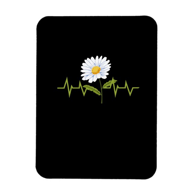 Daisy Heartbeat  Magnet (Vertical)