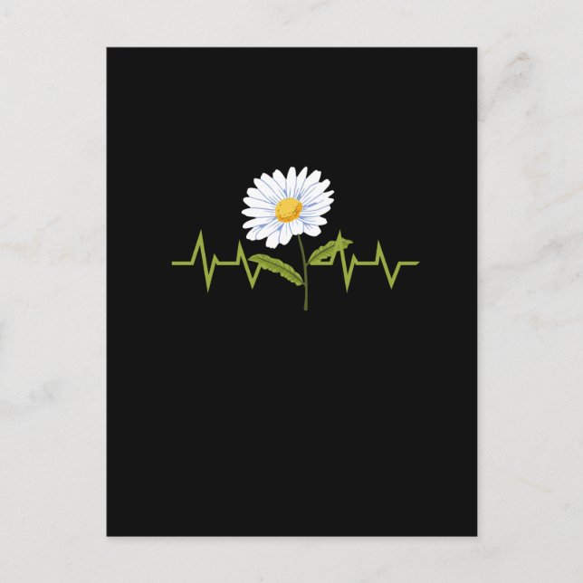 Daisy Heartbeat Postcard (Front)