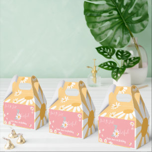 Daisy Hippie Baby Wonderful First Birthday Party Favor Box