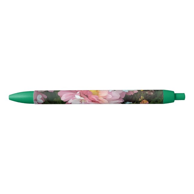 Daisy in Pink Black Ink Pen (Front)