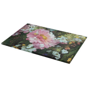 Daisy in Pink Cutting Board