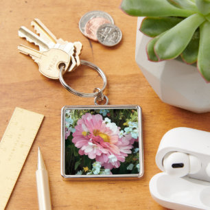 Daisy in Pink Keychain