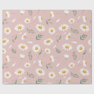 Daisy in Pink Wrapping Paper