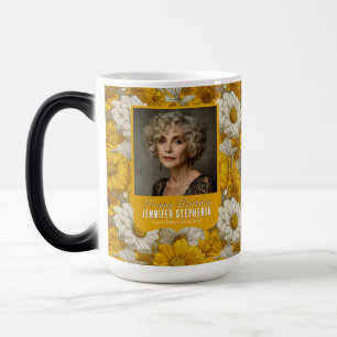 Daisy Inspired 50Th Birthday Contemporary Yellow Magic Mug