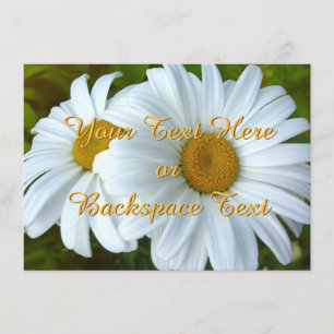 Daisy Invitations Personalized Daisy RSVP Card