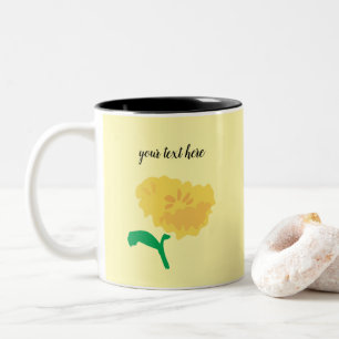 Daisy Jaune Fleur Peinture Café Mug