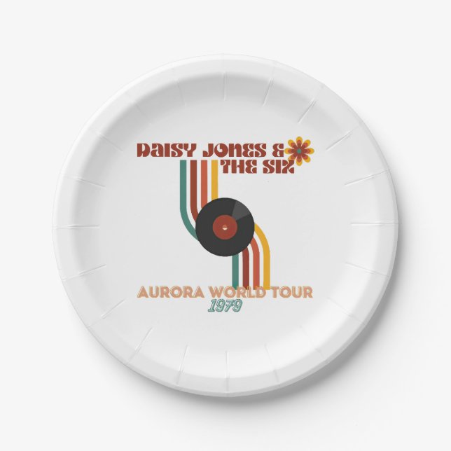 Daisy Jones The Six  Paper Plate (Front)