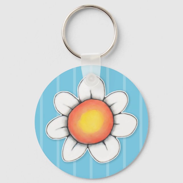 Daisy Joy blue Keychain (Front)