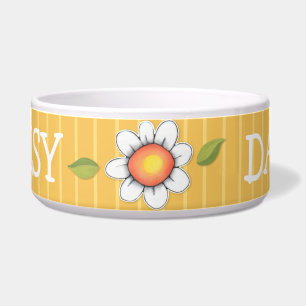 Daisy Joy yellow Dog Pet Bowl