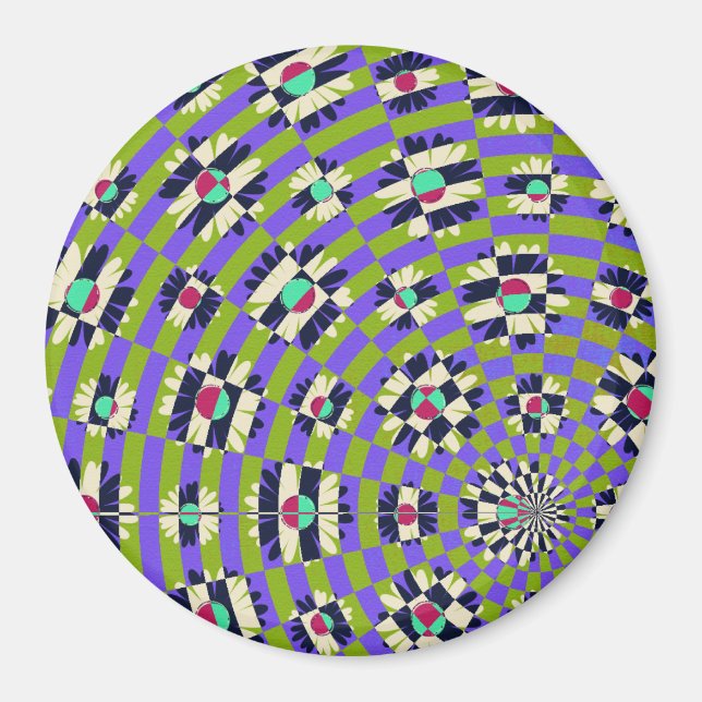 Daisy Kaleidoscope Magnet (Front)