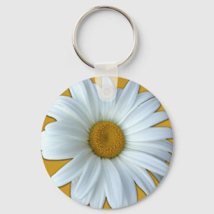 Daisy Key Chains Cheerful Yellow Flower Gifts
