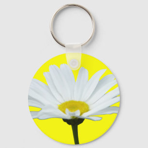 Daisy Key Chains Cheerful Yellow Flower Gifts