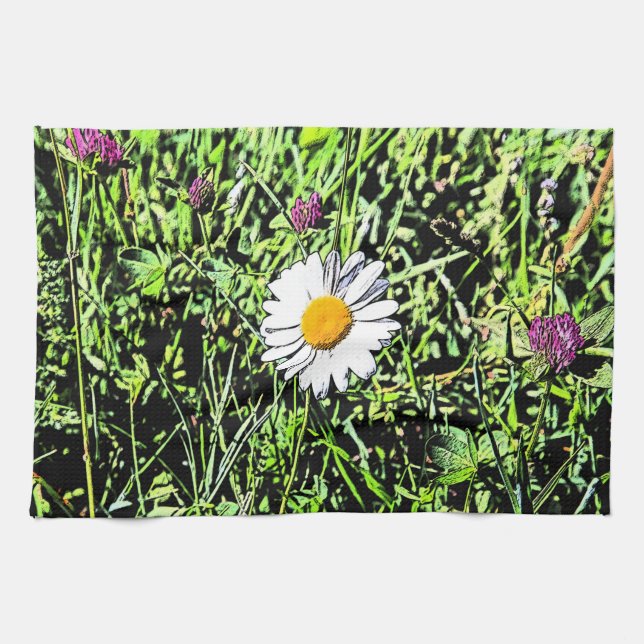 Daisy Kitchen Towel (Horizontal)