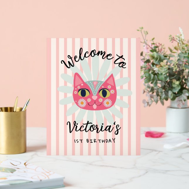 Daisy Kitty Visage Purr-fect fête d'anniversaire (Mariage)