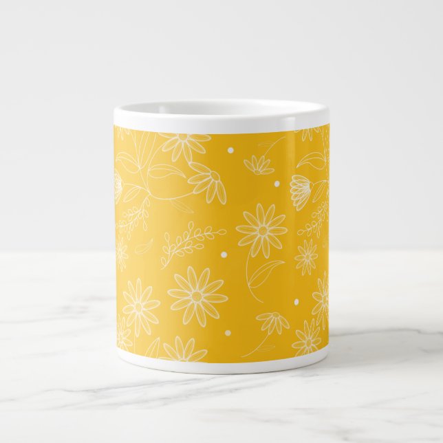 Daisy Large Coffee Mug (Front)