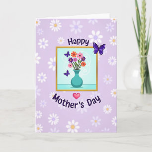 Daisy Lavender Pattern Card