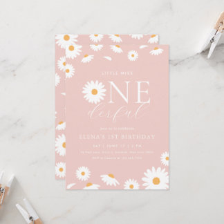 Daisy Little Miss Onederful Invitation d'anniversa