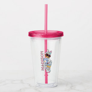 Daisy "Love Sunshine" Retro Sunglasses Graphic Acrylic Tumbler