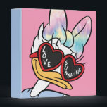 Daisy "Love Sunshine" Retro Sunglasses Graphic Binder<br><div class="desc">Soak up the good vibes with this ultra-dreamy and chic Daisy character design! Perfectly capturing the essence of a sun-drenched afternoon, this graphic features a stylish Daisy Duck sporting a stunning pastel tie-dye bow in soft shades of rainbow watercolor. The focal point of this artwork is a pair of iconic...</div>