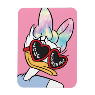 Daisy "Love Sunshine" Retro Sunglasses Graphic Magnet