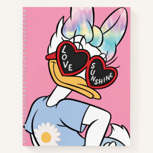 Daisy "Love Sunshine" Retro Sunglasses Graphic Notebook