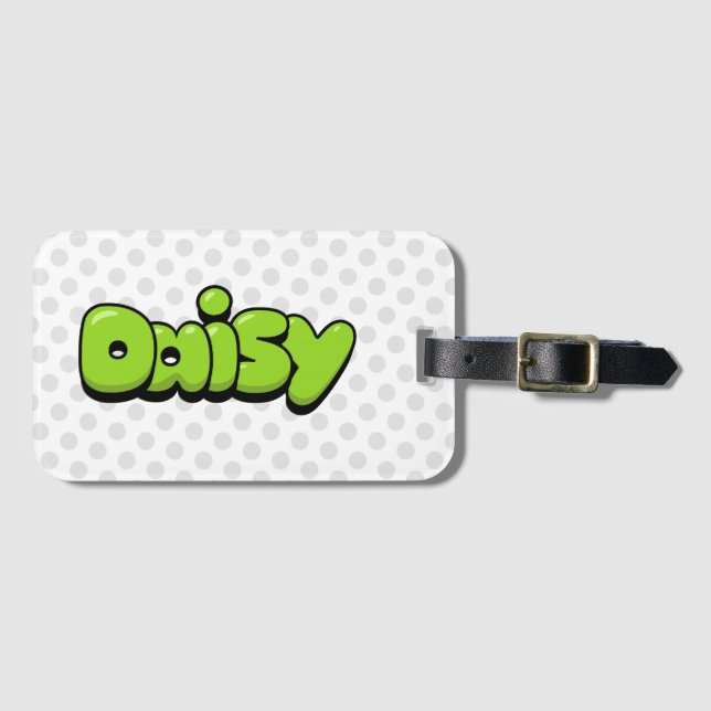 Daisy Luggage Tag (Front Horizontal)