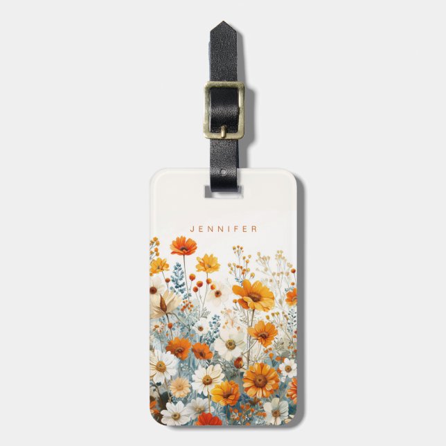 Daisy Luggage Tags (Front Vertical)