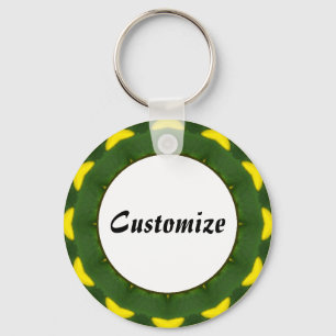 Daisy Mandala Template 04 Keychain