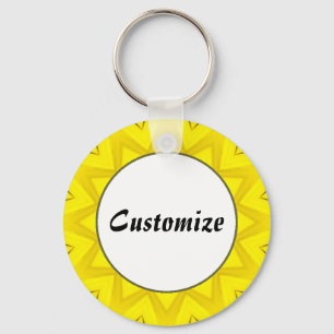 Daisy Mandala Template 05 Keychain