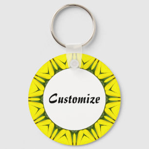 Daisy Mandala Template 06 Keychain