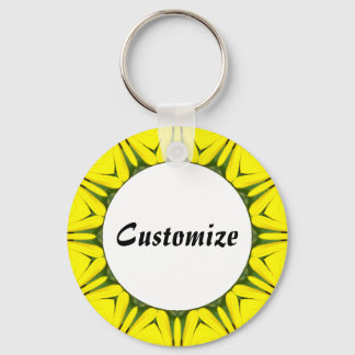 Daisy Mandala Template 06 Keychain