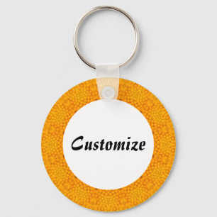Daisy Mandala Template 09 Keychain