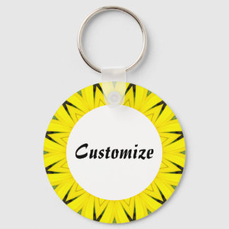 Daisy Mandala Template 11 Keychain