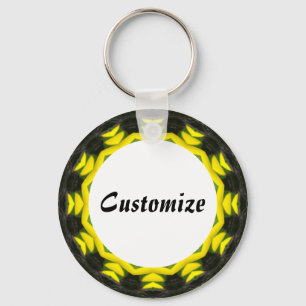 Daisy Mandala Template 19 Keychain