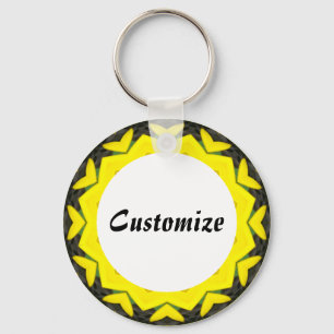 Daisy Mandala Template 20 Keychain