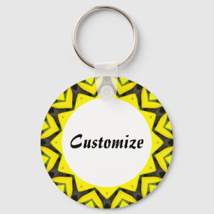Daisy Mandala Template 28 Keychain
