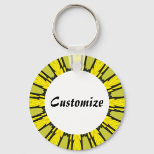 Daisy Mandala Template 31 Keychain